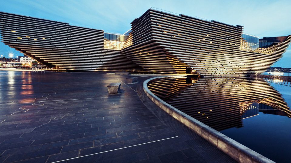 SCOTLAND The Victoria and Albert Museum at Dundee, by Kengo Kuma